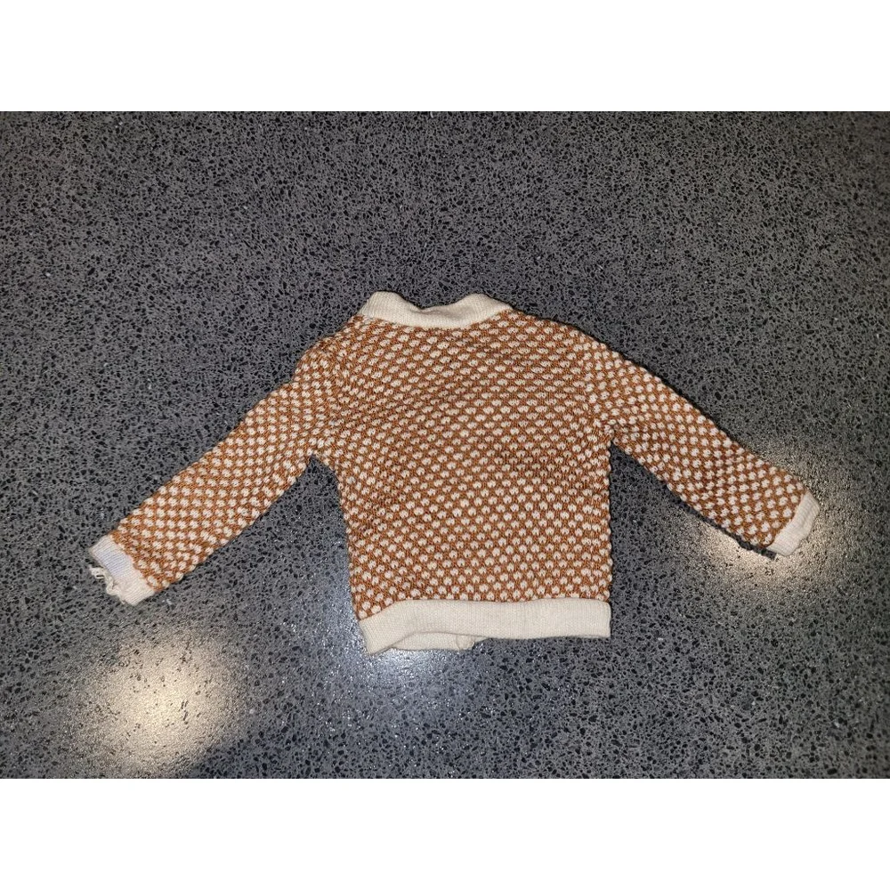 1965 Ken Fraternity Dance #1408 Brown Cream Cardigan Mattel